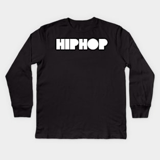 hiphop bold logo Kids Long Sleeve T-Shirt